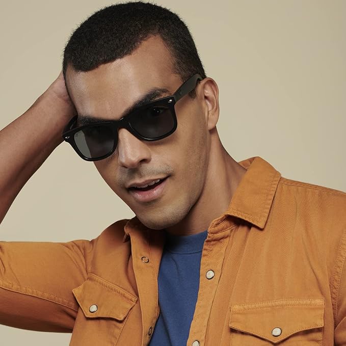 VINCENT CHASE EYEWEAR | Full Rim Square Sunglasses| Polarized And 100% Uv Protected | Men & Women