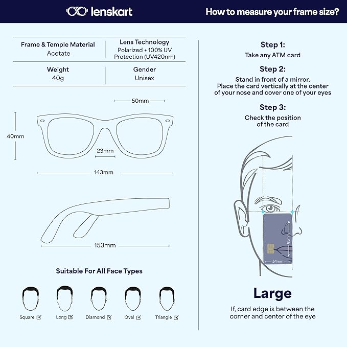 VINCENT CHASE EYEWEAR | Full Rim Square Sunglasses| Polarized And 100% Uv Protected | Men & Women