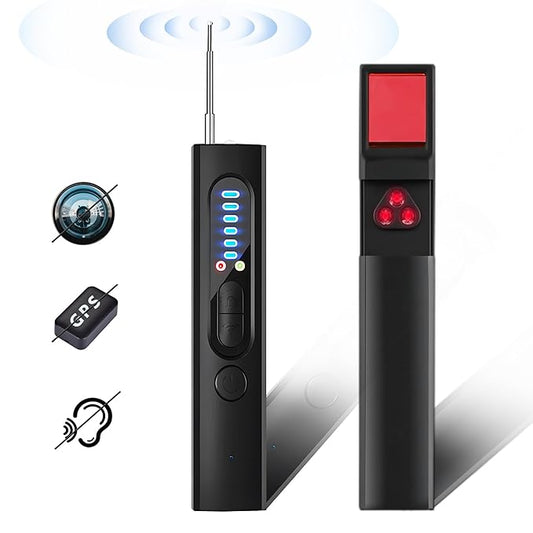 Wireless signal & hidden camera detector Hidden Camera Detector, Anti-Spy Detector, Hidden Device GPS Detector, Camera Detector, Bug Detector, Privacy Protector, Signal Scanner for Hotels Office Home Travel, 5 Levels Sensitivity